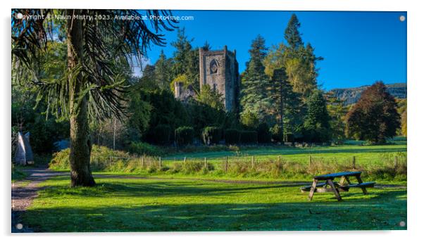 A view of Dunkeld Cathedral  Acrylic by Navin Mistry