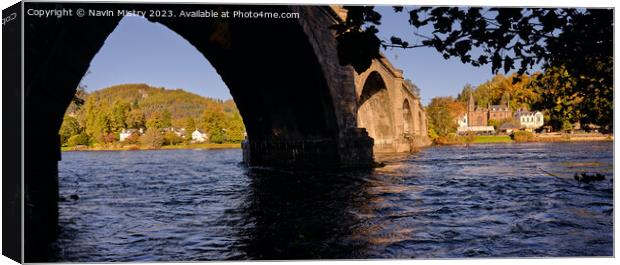 River Tay at Dunkeld Canvas Print by Navin Mistry