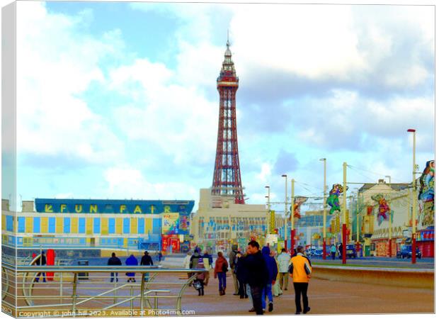 Blackpool Lancashire. Canvas Print by john hill