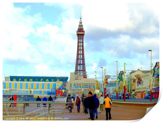 Blackpool Lancashire. Print by john hill