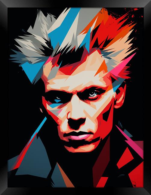 Billy Idol Framed Print by Steve Smith