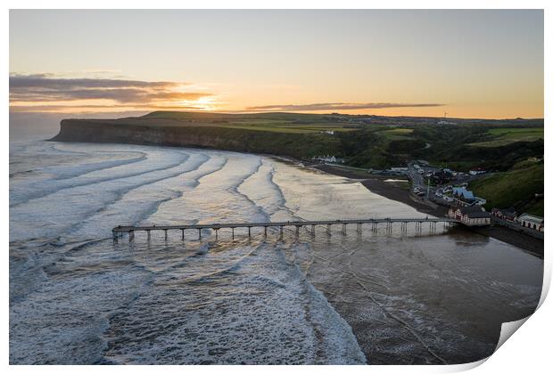 Saltburn By The Sea Print by Apollo Aerial Photography