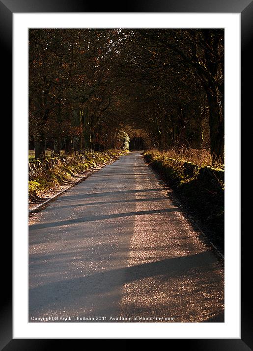 End of the Road Framed Mounted Print by Keith Thorburn EFIAP/b
