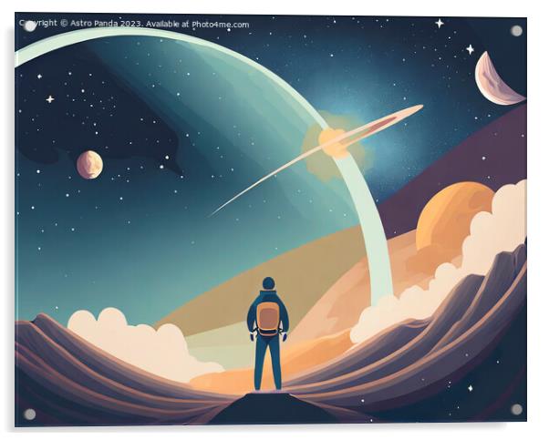 journey to the stars by astropanda  Acrylic by Astro Panda
