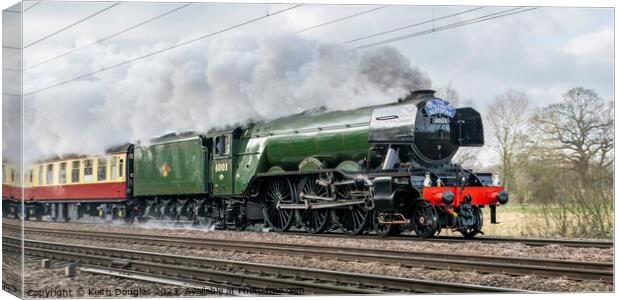 Flying Scotsman restored Canvas Print by Keith Douglas