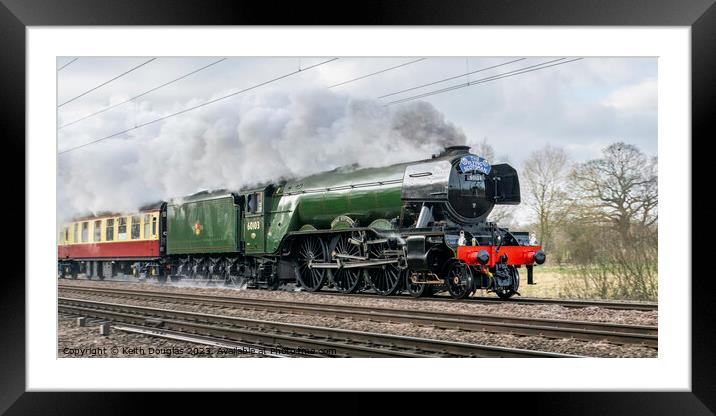 Flying Scotsman restored Framed Mounted Print by Keith Douglas