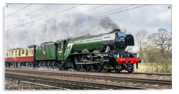 Flying Scotsman restored Acrylic by Keith Douglas