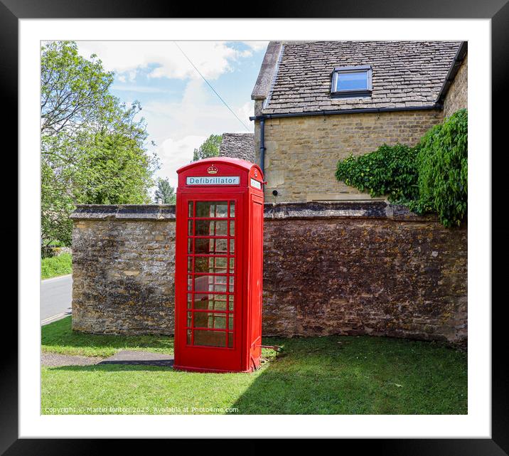 British Red telephone box Framed Mounted Print by Martin fenton