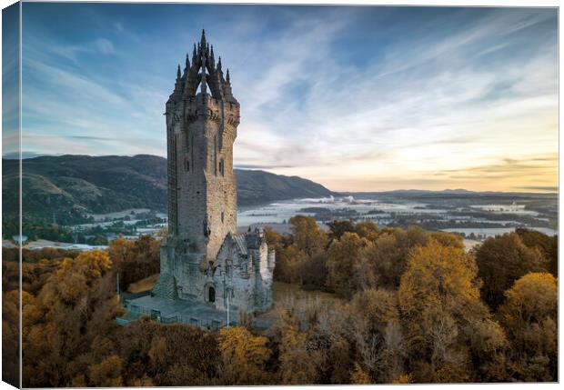 The National Wallace Monument  Canvas Print by Anthony McGeever