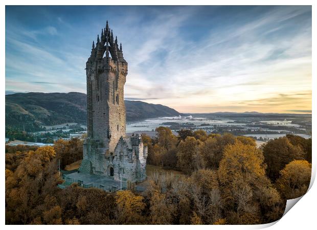 The National Wallace Monument  Print by Anthony McGeever