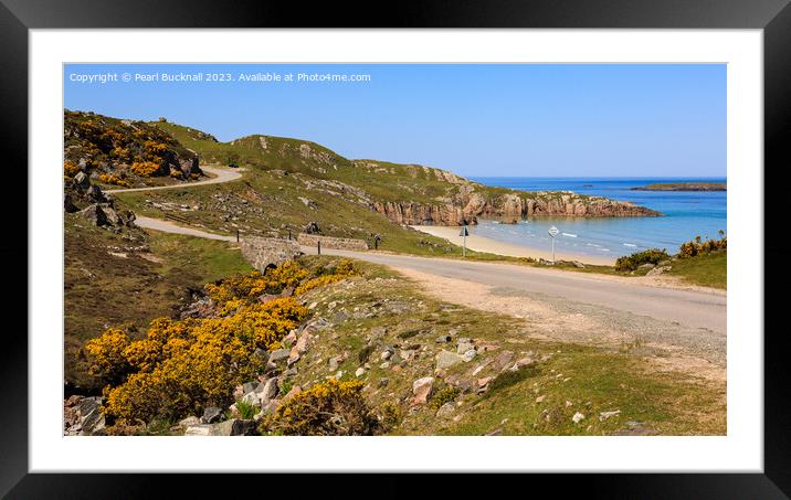 North Coast 500 Scotland panorama Framed Mounted Print by Pearl Bucknall