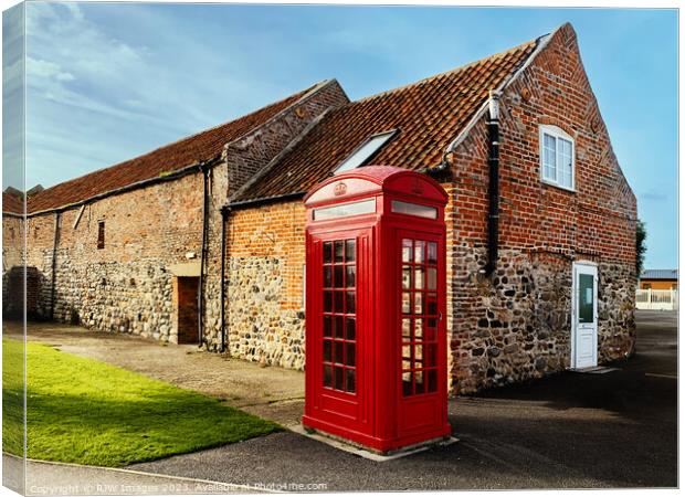 Iconic Red Phonebox Canvas Print by RJW Images