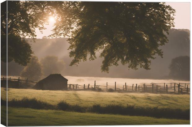 English Countryside Canvas Print by Picture Wizard