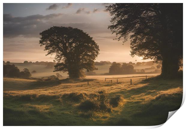 English Countryside Print by Picture Wizard
