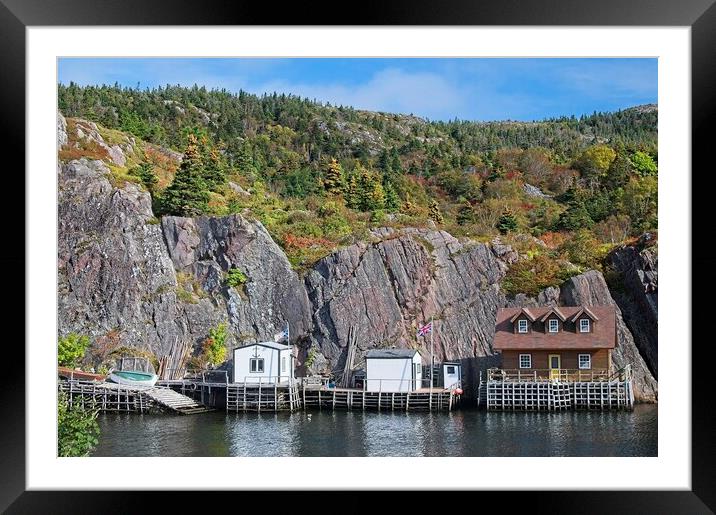Fall in Quidi Vidi Harbour, St. John's Newfoundland Framed Mounted Print by Martyn Arnold