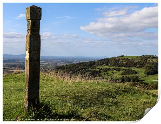 Cotswolds way marker Print by Martin fenton