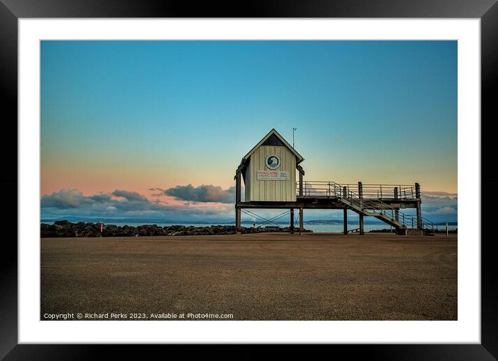 Morecambe Sailing Club on the Prom Framed Mounted Print by Richard Perks