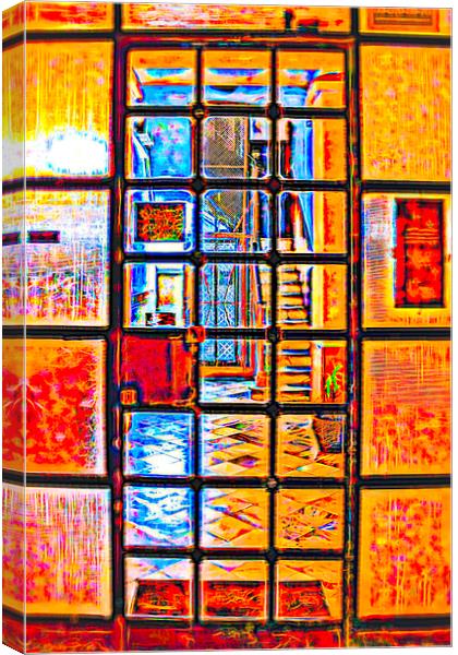 Inside the Hotel - Abstract Canvas Print by Glen Allen