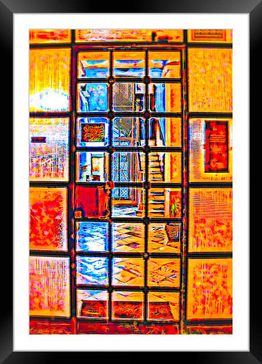 Inside the Hotel - Abstract Framed Mounted Print by Glen Allen