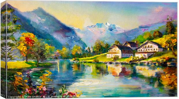 Lakeside Villas Canvas Print by Mike Shields