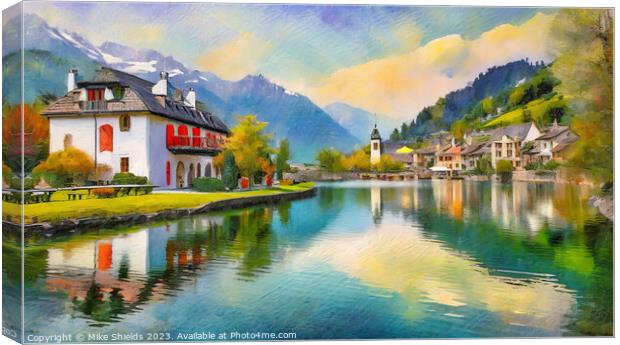 Lakeside Luxury Properties Canvas Print by Mike Shields