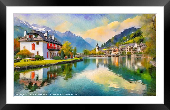 Lakeside Luxury Properties Framed Mounted Print by Mike Shields