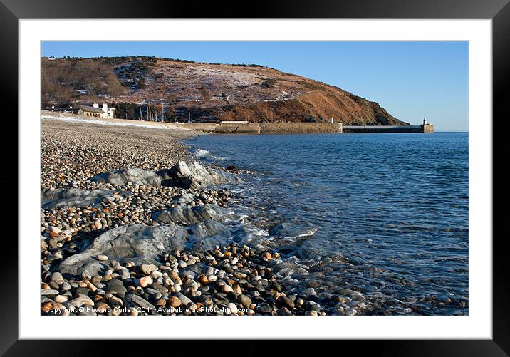 Laxey Beach, Isle of Man Framed Mounted Print by Howard Corlett
