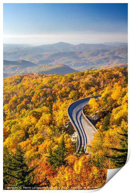 Blue Ridge Parkway in Autumn Print by Pierre Leclerc Photography