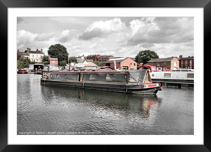Narrowboat at Stourport-on-Severn Framed Mounted Print by RJ Bowler