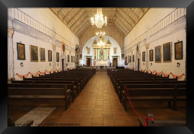 Mission San Jose, in Fremont California Framed Print by Arun 