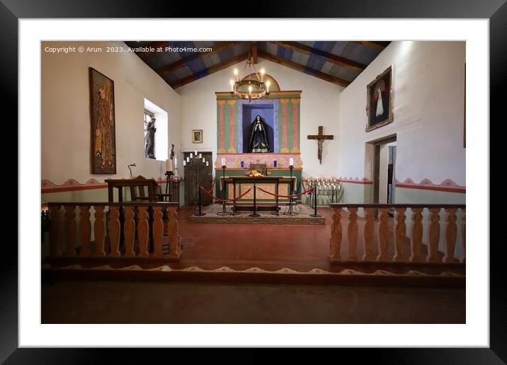 Mission Soledad in California Framed Mounted Print by Arun 