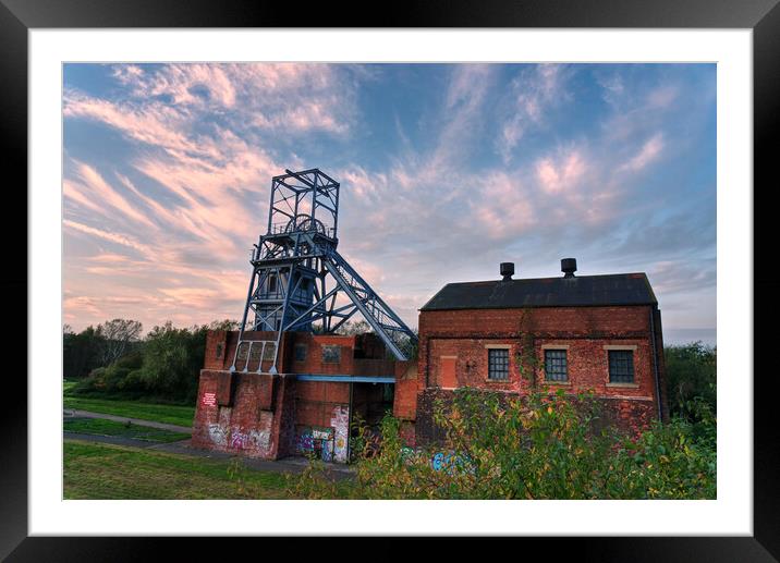 Barnsley Derelict Coal Mine Framed Mounted Print by Alison Chambers