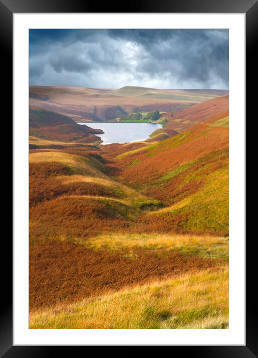 Wessenden Reservoir Huddersfield  Framed Mounted Print by Alison Chambers