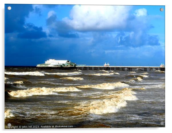 Stormy seas. Acrylic by john hill