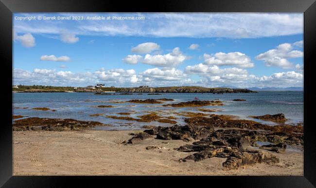 Borthwen Beach, Rhoscolyn, Anglesey Framed Print by Derek Daniel