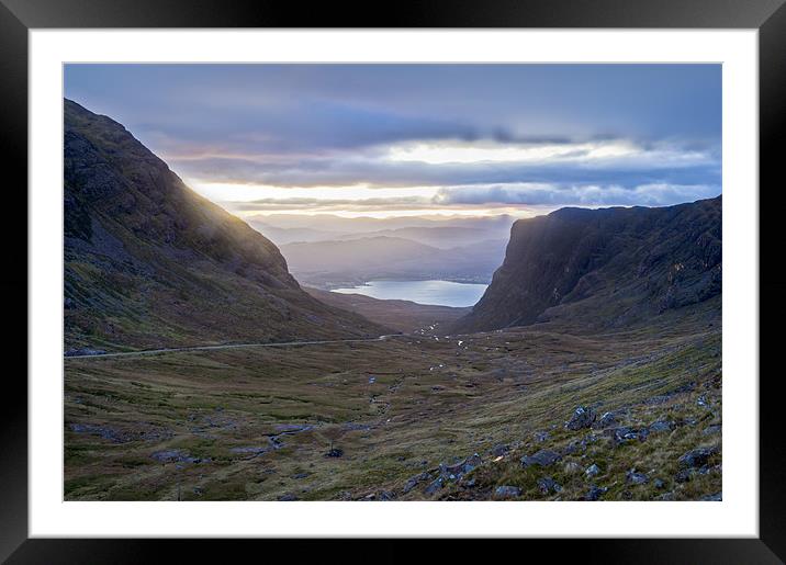 First light Coire na Ba Framed Mounted Print by Gary Eason