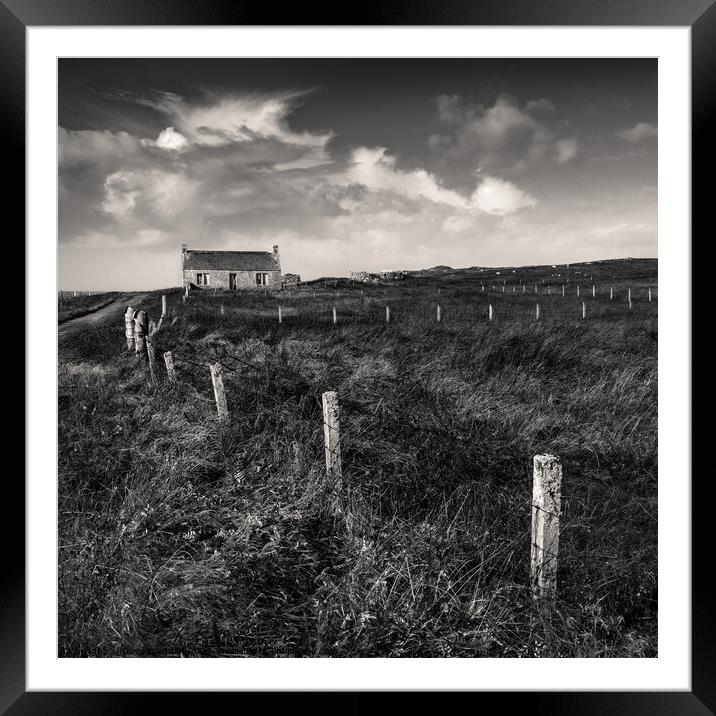 Abandoned Cottage on South Uist Framed Mounted Print by Dave Bowman