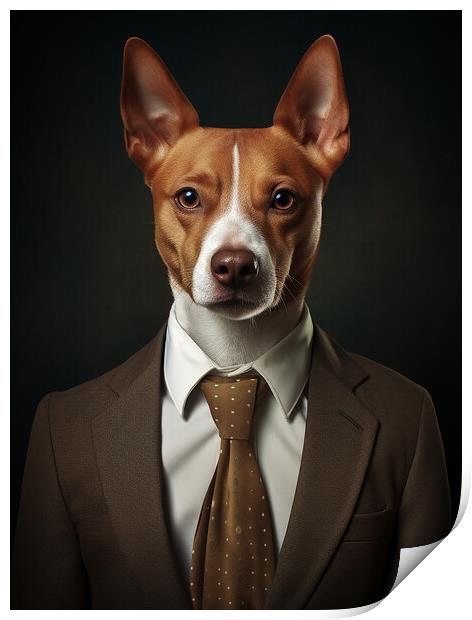 Basenji Print by K9 Art