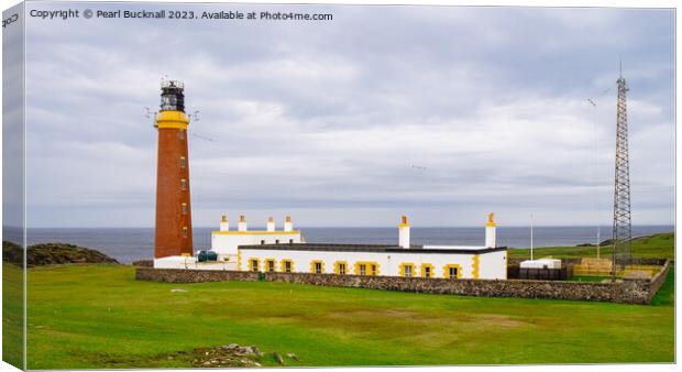 Butt of Lewis Lighthouse Hebrides Canvas Print by Pearl Bucknall