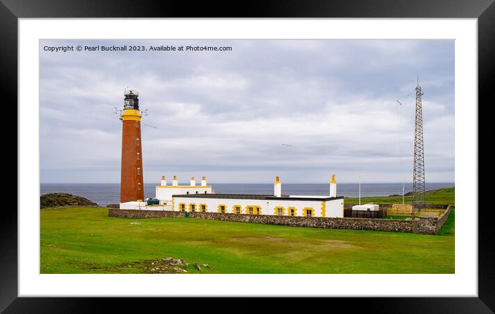 Butt of Lewis Lighthouse Hebrides Framed Mounted Print by Pearl Bucknall