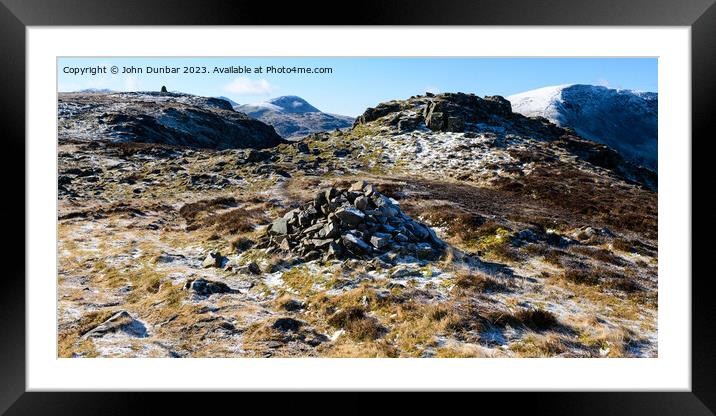 Winter Morning on Maiden Moor Framed Mounted Print by John Dunbar