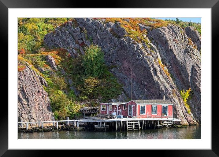 Fall in Quidi Vidi, St. John's, Canada Framed Mounted Print by Martyn Arnold