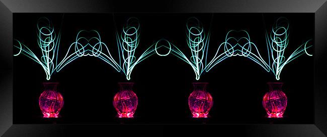 Virtual Vases Framed Print by Rachael Hood