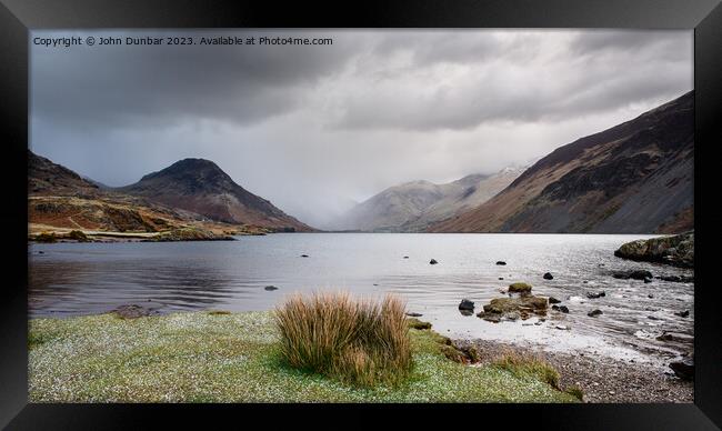Changing Weather, Wastwater Framed Print by John Dunbar