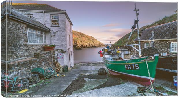 Cornish Lobster Boat Canvas Print by Andy Durnin