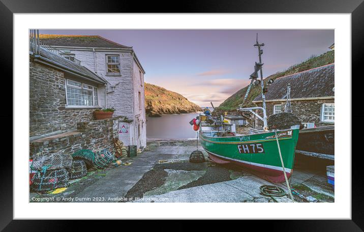 Cornish Lobster Boat Framed Mounted Print by Andy Durnin