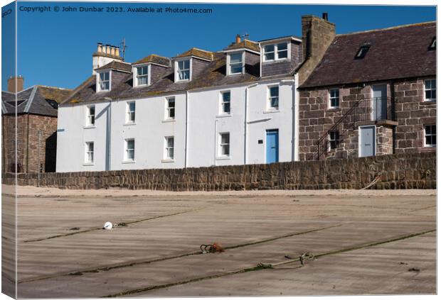 Old Pier Road, Stonehaven Canvas Print by John Dunbar