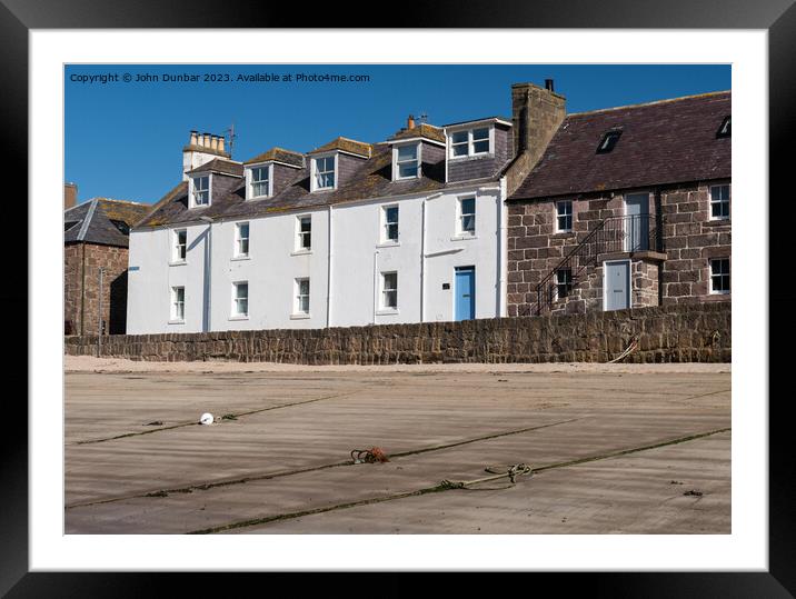 Old Pier Road, Stonehaven Framed Mounted Print by John Dunbar