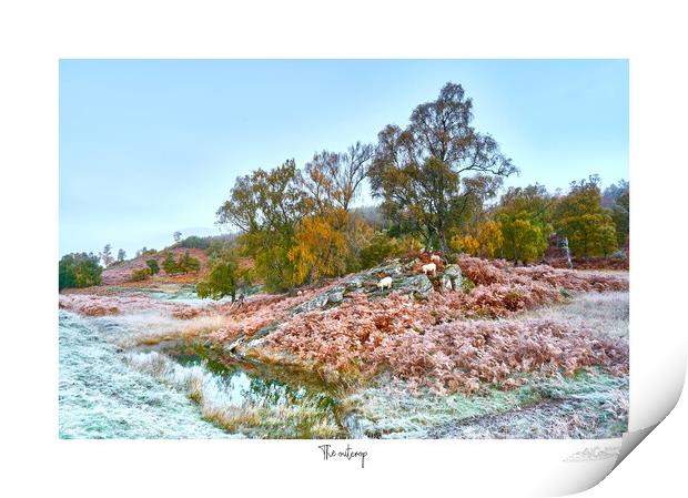 The outcrop.. A frosy  autumnal start to the day. Print by JC studios LRPS ARPS