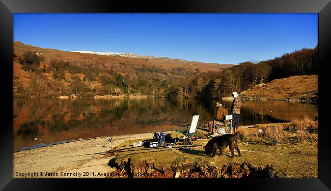 The Rydalwater Fishermen. Framed Print by Jason Connolly